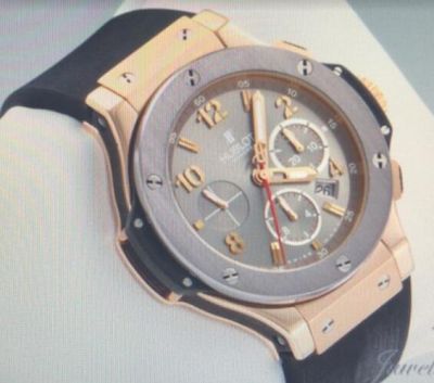 Hublot Big Bang Rose Gold Case and Black Rubber Strap 7750 Movement Swiss Grade